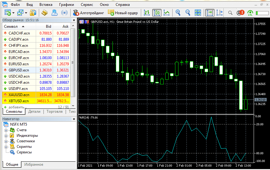 nsbroker платформа meta trader 5